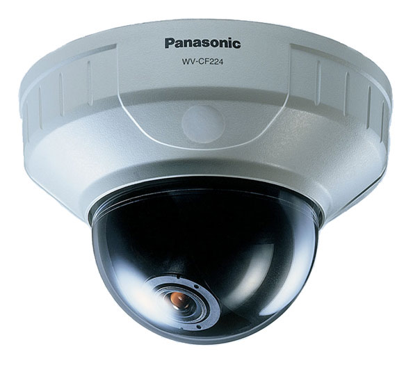 Стационарная купольная видеокамера с встроенным объективом с АРД Panasonic WV-CF224